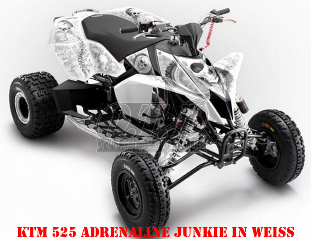 Adrenaline Junkie White for KTM Quad SX/XC 450/505/525